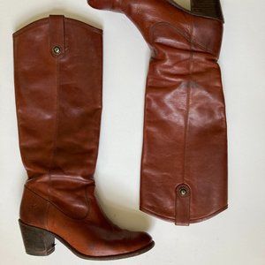 Frye Brown Jackie Button Boot